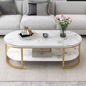 Marble Luxury Coffee Table Modern Nordic Living Room Iron White Coffe Table Center Console Table Dining Muebles Home Furniture