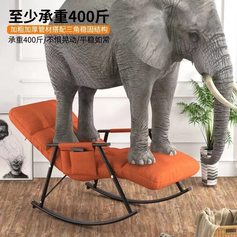 Recliner Nordic Lazy Sofas Rocking Chairs Living Room Furniture Foldable Sofa Bed Modern Balcony Bedroom Relaxing Lounge Chairs - Image 5