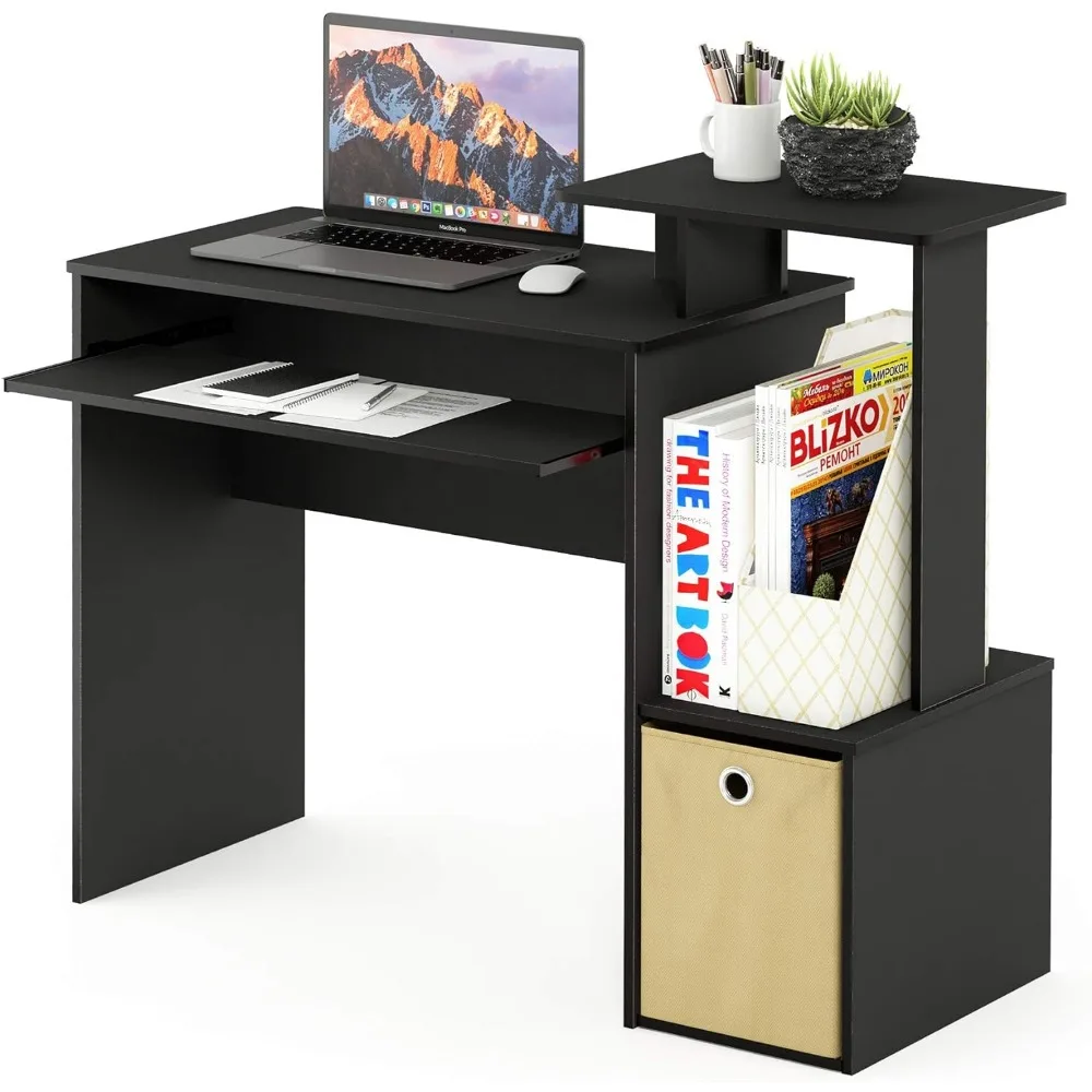 Room Desk to Study Black/Brown Econ Multipurpose Home Office Computer Writing Desk Furniture Table Pliante Desks Reading Gaming - Image 4